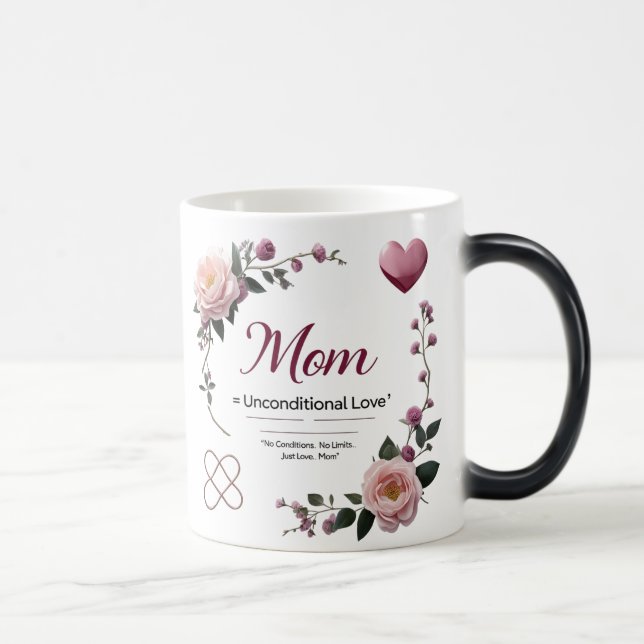 Caneca Mágica Maçã Morfa Magia - Folga Floral do Amor da Mãe (Direita)