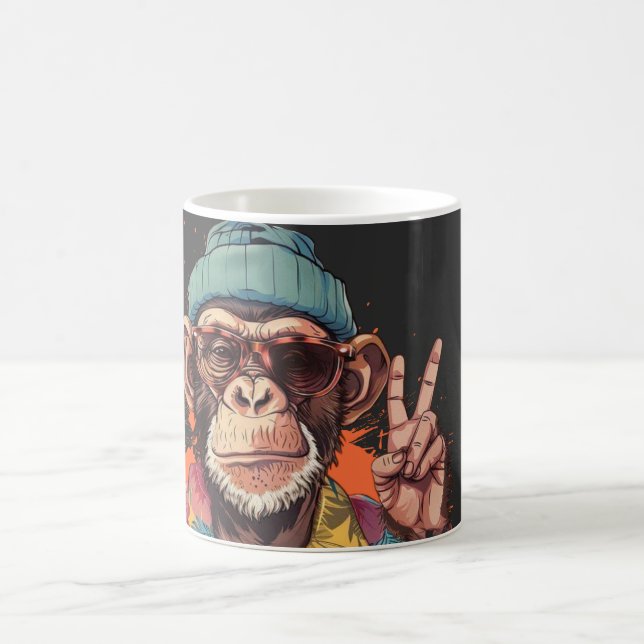 Caneca Mágica Macaco Funky (Centro)
