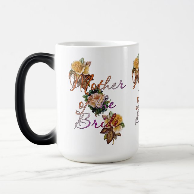 Caneca Mágica Mãe Da Noiva Floral (Esquerda)