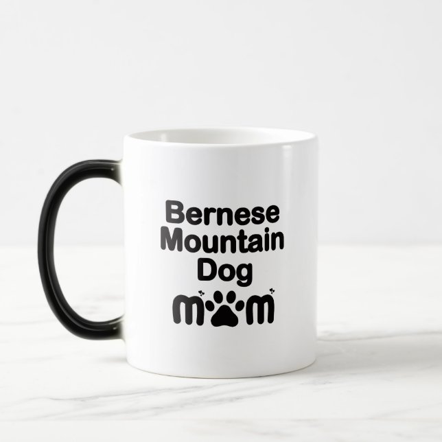 Caneca Mágica Mãe de Cachorro Bernês, Mãe de Berner, Mãe de Cach (Esquerda)