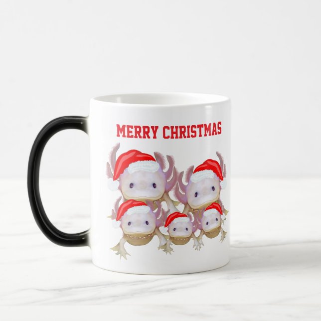 Caneca Mágica Magic Colour Changing Axolotl Christmas Mug (Esquerda)