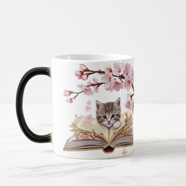 Caneca Mágica Magic Morphing Kitten Mug – Whimsical Cat (Esquerda)