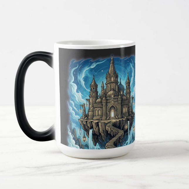 Caneca Mágica Magical Celestial Floating Castle In The Clouds (Esquerda)