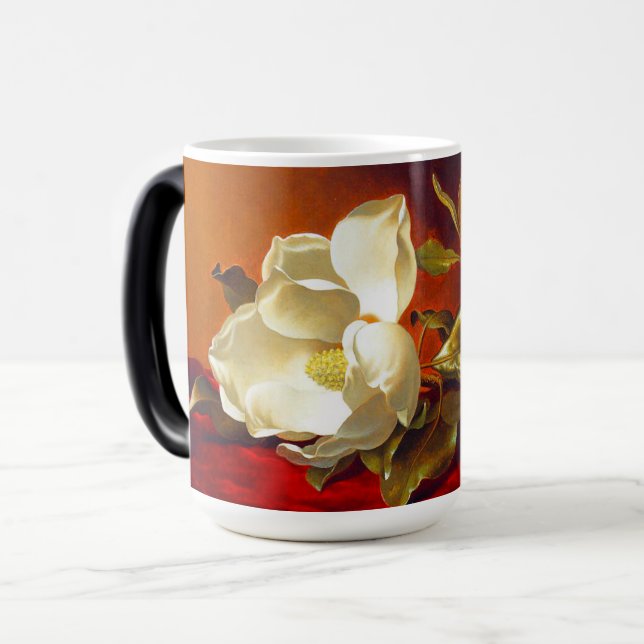 Caneca Mágica Magnolia em Red Velvet Martin Johnson Heade (Frente Esquerda)
