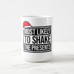 Caneca Mágica Mais Propenso a Sacudir os Presentes Humor de Nata