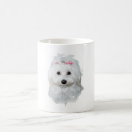 Caneca Mágica Maltês de Elegance Fluffy Beauty
