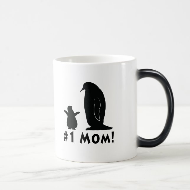 Caneca Mágica Mamã do número um: Pinguim e pintinho (Direita)