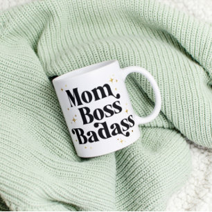 Caneca Mágica Mamãe Negra Chefe Badass Café Mug Moderno Negro Do