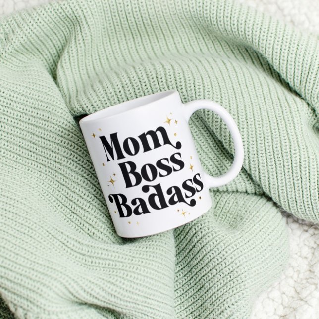 Caneca Mágica Mamãe Negra Chefe Badass Café Mug Moderno Negro Do (Criador carregado)