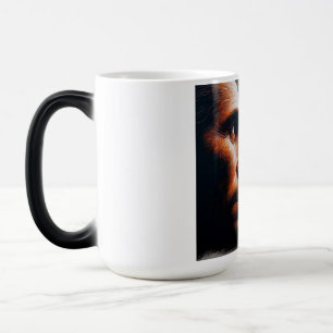 Caneca Mágica  man confronting his evolutionary origin