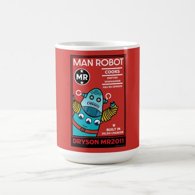 Caneca Mágica Man Robot O Homem Perfeito (Center)