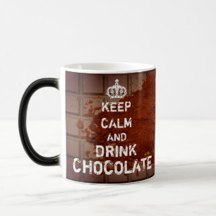 Caneca Mágica Mantenha-se Calmo Beba Chocolate Mug