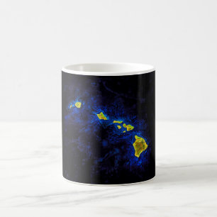 Caneca Mágica Mapa de Havaí