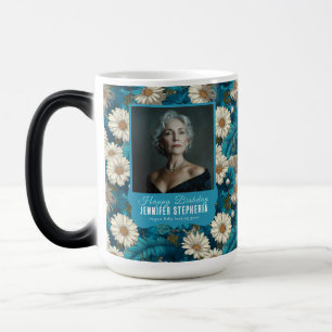 Caneca Mágica Margarida Floral Feminino Aniversário Para Ela Azu