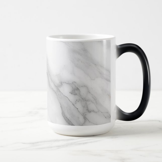 Caneca Mágica Mármore Branco (Direita)
