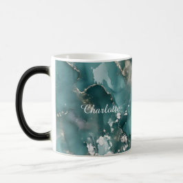 Caneca Mágica Mármore Personalizado com Nome em Padrão de Luxo