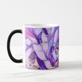 Caneca Mágica Mata Dourada De Flor Roxa E Faux