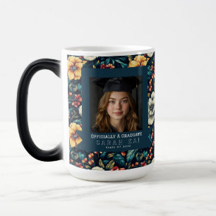 Caneca Mágica Médico Certificado com Padrão de Rosa Única
