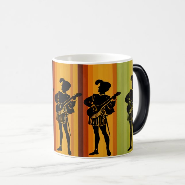 Caneca Mágica Medieval Melody: Músico e Entretenedor (Frente Esquerda)