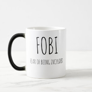 Caneca Mágica Medo de ser incluído,fobi