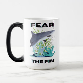 Caneca Mágica medo do tubarão-barbatana