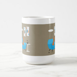 Caneca Mágica Meio século Gravel Art com Cachorro