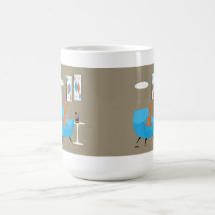 Caneca Mágica Meio século Gravel Art com Cachorro