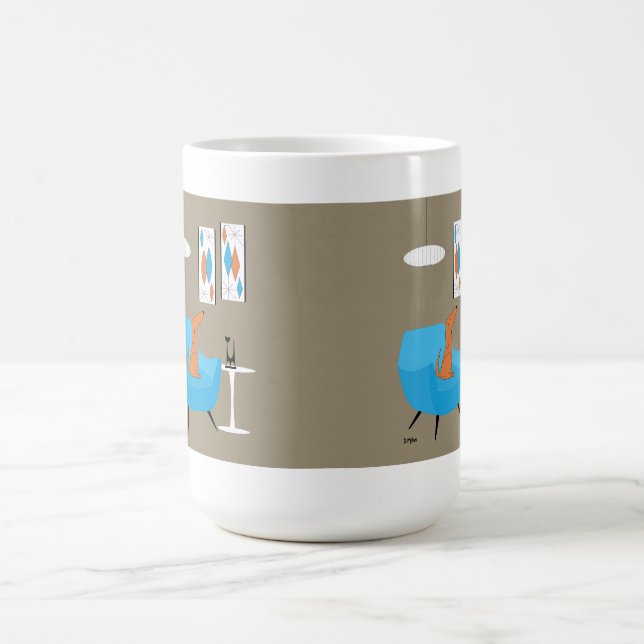 Caneca Mágica Meio século Gravel Art com Cachorro (Center)