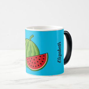 Caneca Mágica Melancia e fatia Adicione seu nome