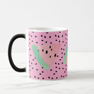 Caneca Mágica Melancia Fruta Rosa Café Chá