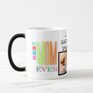 Caneca Mágica Melhor Colagem de Fotografias de Mãe Nunca
