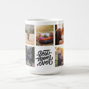 Caneca Mágica Melhor Colagem de Fotos Personalizada da Mãe