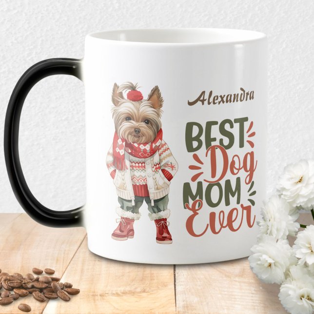 Caneca Mágica Melhor Mãe de Cachorro Ever Yorkshire Terrier York (Criador carregado)