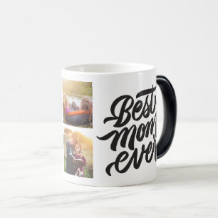 Caneca Mágica Melhor Mãe de Todos os Tempos Colagem Personalizad