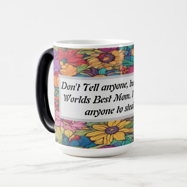 Caneca Mágica Melhor Mãe do Mundo - (Frente Esquerda)
