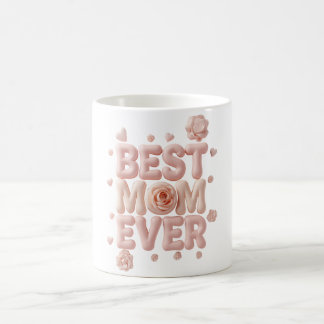 Caneca Mágica Melhor Mãe do Mundo Design 3D Fofo | Coração Macio