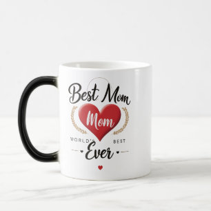 Caneca Mágica Melhor Mãe do Mundo - Elegante Coração Morphing Mu