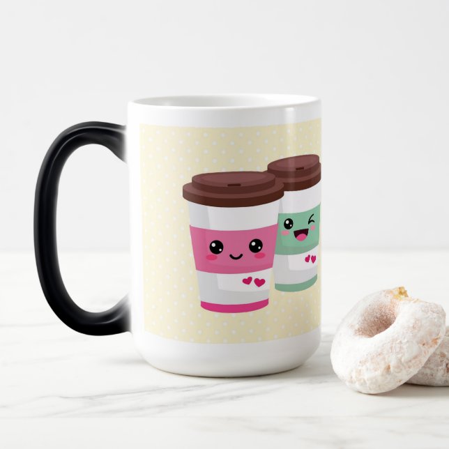 Caneca Mágica Melhores amigos para sempre - Mug (Com Donut)