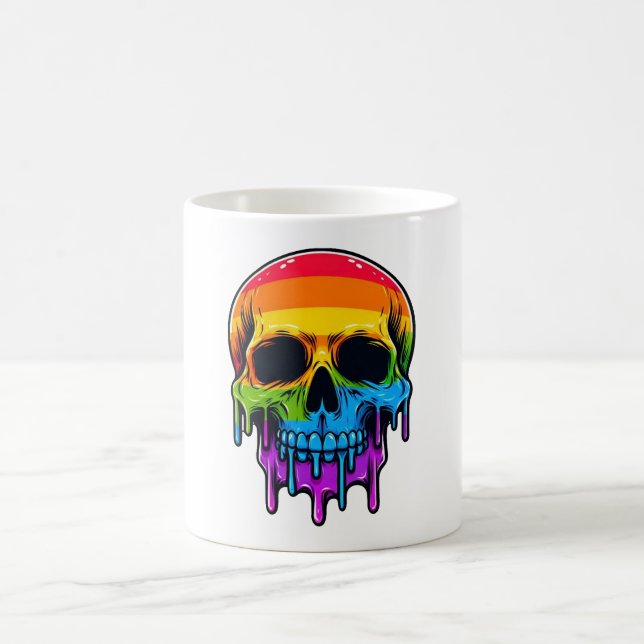 Caneca Mágica Melthing Rainbow Skull (Centro)