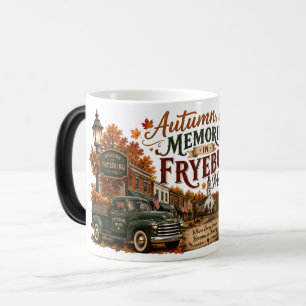 Caneca Mágica Memórias de Outono em Fryeburg Maine Colorido