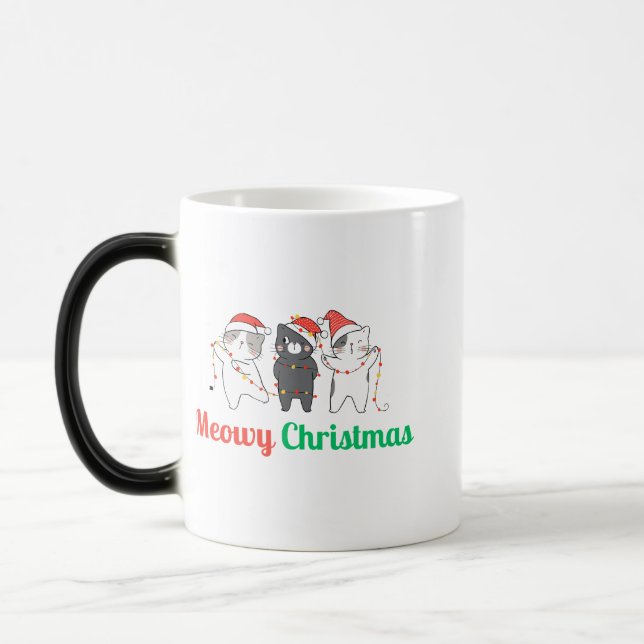 Caneca Mágica Meowy Christmas (Esquerda)