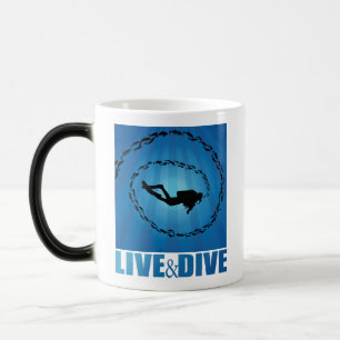 Caneca Mágica Merge ao vivo no mergulhador