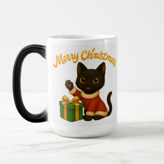 Caneca Mágica Merry Christmas with Emi the Black Cat
