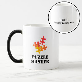 Caneca Mágica Mestre de Puzzle Amantes de Quebra-Cabeça Citação