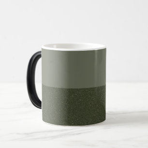 Caneca Mágica Metade de Matte, Meio Ruído Moss Green Mug - Perso
