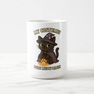 Caneca Mágica Meu Fantasia Gato Mágico Bruxinha Design Divertido