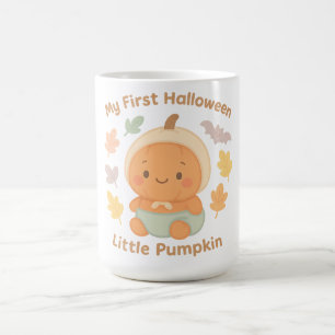 Caneca Mágica Meu Primeiro Halloween Pequeno Abobrinha Bebê Marc
