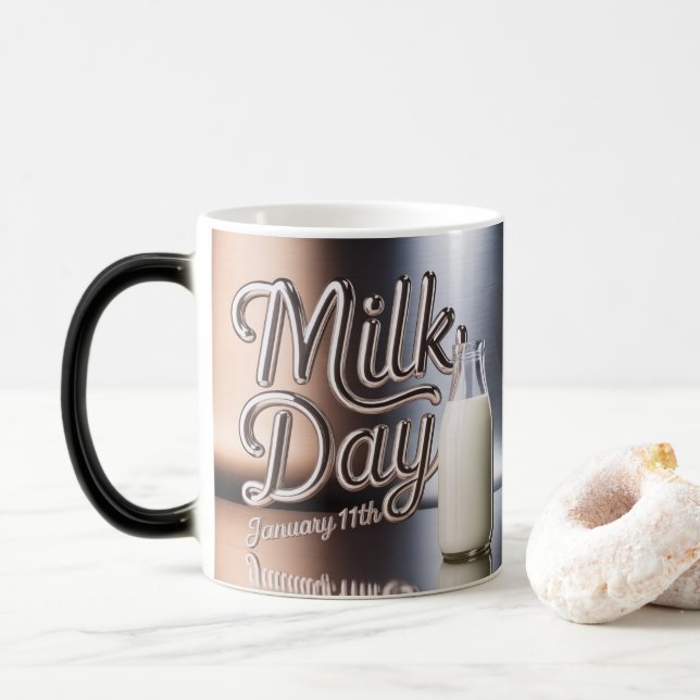 Caneca Mágica Milk Day Morphing Mug January 11th (Com Donut)