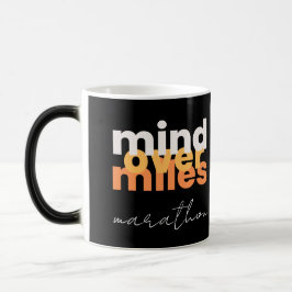 Caneca Mágica Mind Over Miles Moderno Corredor de Longa Distânci