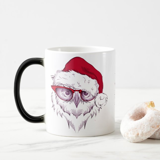 Caneca Mágica Minha doce coruja Feliz Natal (Com Donut)